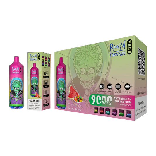 Pack de 10 Puff 9K Watermelon Bubble gum