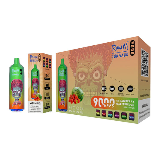 Pack de 10 Puff 9K Strawberry Watermelon